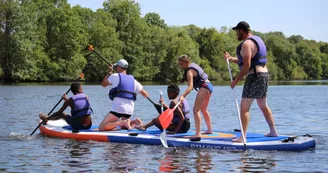 Anjou Sport Nature - location paddle géant base de loisirs la jaille-yvon 49