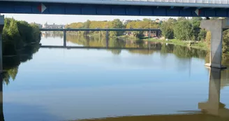 Vue depuis le pont de Segré