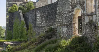 Domaine national du Château d'Angers - Les ruines du palais comtal et la tour du moulin_11