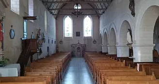 Eglise Saint-Marcel - Voûte en coque de bateau retourné_10