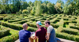 Labyrinthe végétal de la base de loisirs de Poltrot