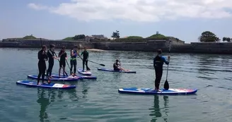 Randonnée en paddle le long de la réserve naturelle et départ en bateau par Île de Ré Nautisme