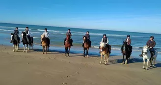 Balade à cheval sur la plage (confirmés) avec Equipassion