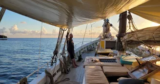 Sortie en mer journée sur le vieux gréement Albarquel