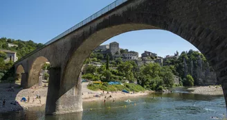 Plage sous le Pont de Balazuc