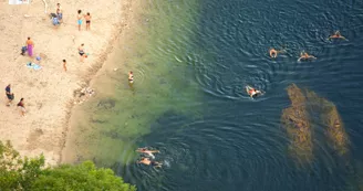 Plage du Pont du Diable à Thueyts