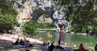 Plage du Pont d'Arc