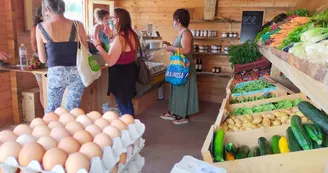 Marché saisonnier au chalet