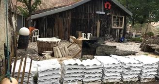 Cabane musée ostréicole Conservatoire Sanguinet-cadrée