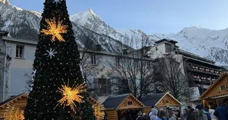 Le village de Noël à Chamonix