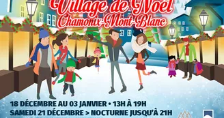 Le village de Noël à Chamonix