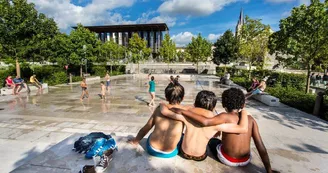 Jeux d'eau des jardins de la Brèche