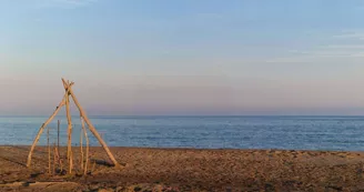 Plage de la Compagnie des Salins du Midi - accès règlementé