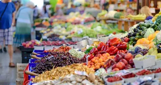 Marché du vendredi à Bessines