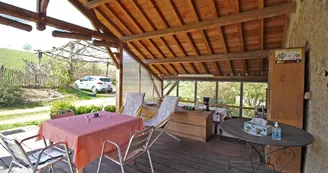 Chambre d'hôtes du Clos de l'Arthonnet à Flavignac en Haute-Vienne (Nouvelle Aquitaine) - Terrasse couverte_19