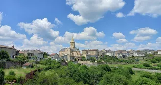 Eglise de Châteauponsac vue du Faubourg du Moustier