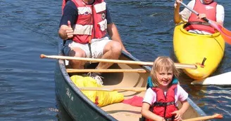 balade en famille canoë