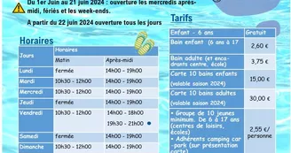 affiche piscine 2024