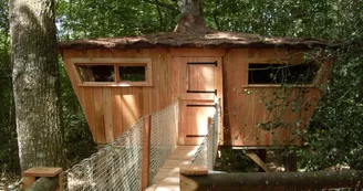 Cabane dans les arbres de l'Orbière