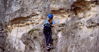 Rocher Cordis Le Trefle falaise de Cordis escalade voies cotees 5 paroi Marignac 6