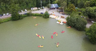 Base de loisirs Fred Chouvier vue d'un drone