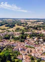 Vue du ciel d'Aubeterre