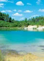 Lac bleu que vous découvrirez sur le parcours