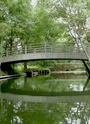 Passerelle au dessus de la Seugne à Jonzac