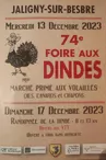 74ème Foire aux dindes et randonnée de la dinde