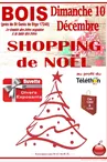 Affiche Shopping de Noël à Bois