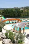 Camping-car service area at the Cros d'Auzon campsite