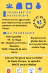 Affiche du programme activités JEP 2024