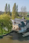 vue barrage Moulin drone